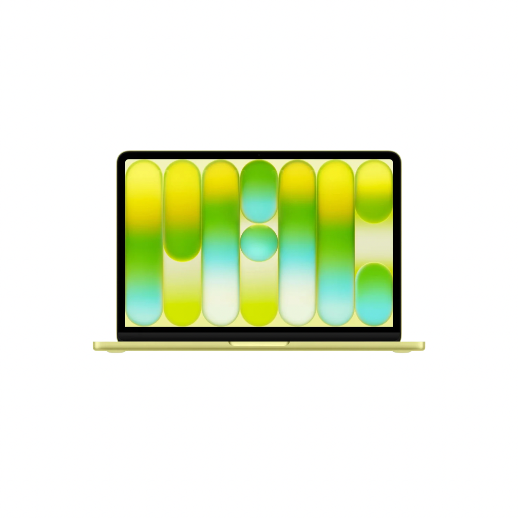 A 13-inch Apple MacBook Neo in Citrus, a bright and playful yellow aluminum finish reminiscent of classic lime-green Apple designs in Nairobi Kenya.
Bold and "punchy"; designed to "really pop" in person for a fun, retro-inspired aesthetic.