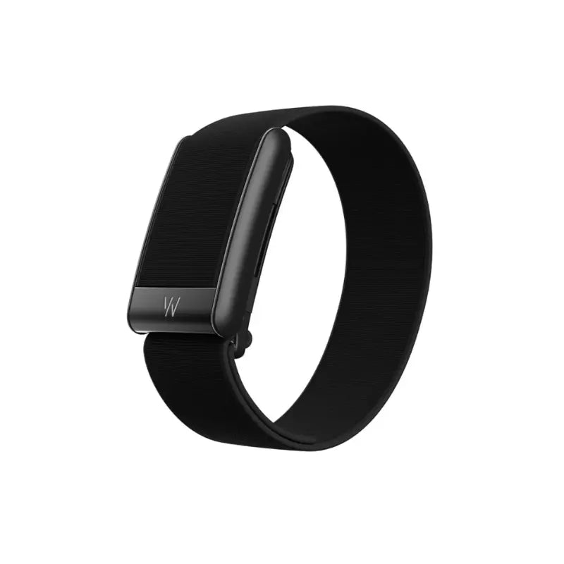 The WHOOP One 5.0 Sensor with a black band on a white background