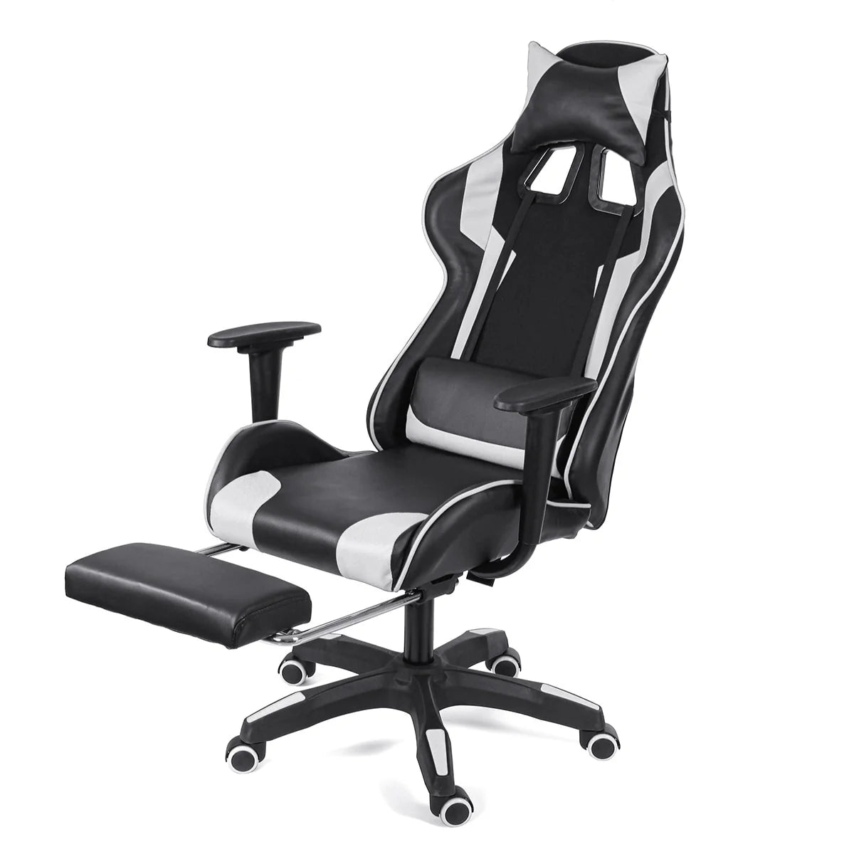 Black and white  SBF High Back Gaming Chair