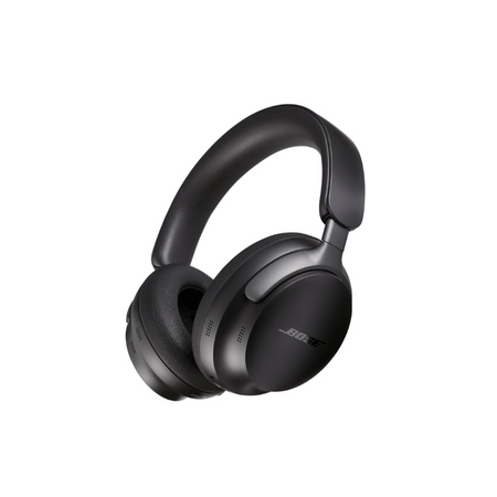 Bose QuietComfort SC wireless over‑ear headphones in black, showcasing plush ear cushions, foldable design, and integrated touch controls