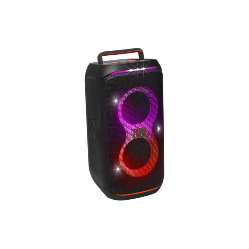 Portable speaker with JBL logo on a white background