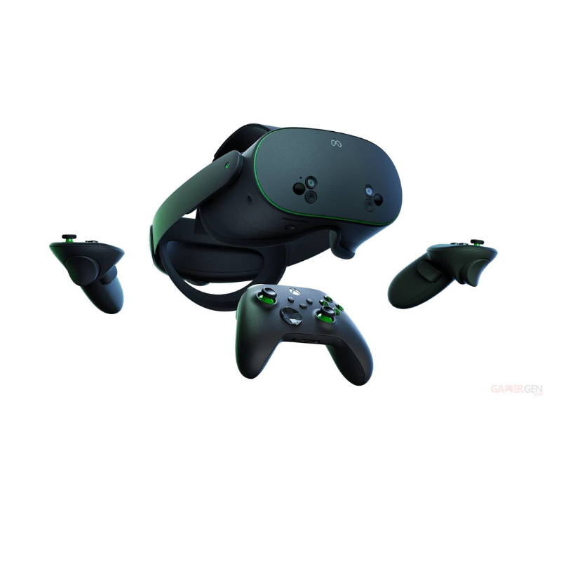 A display of the Meta Quest 3S Xbox Edition.