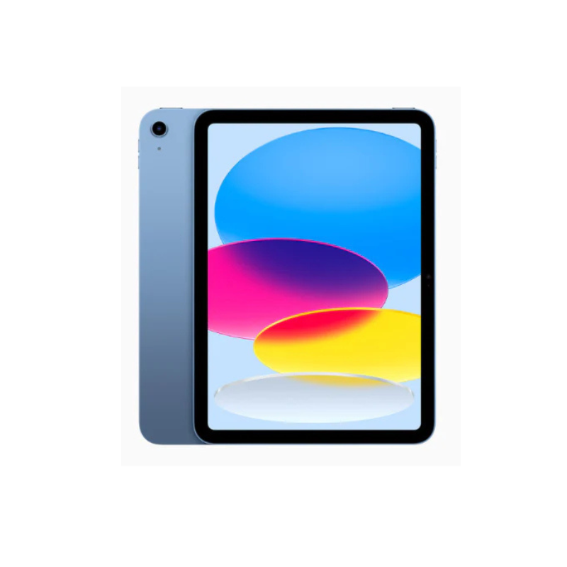 The Apple iPad 11” (A16) Wi-Fi + Cellular 128GB tablet with colorful display on a white background