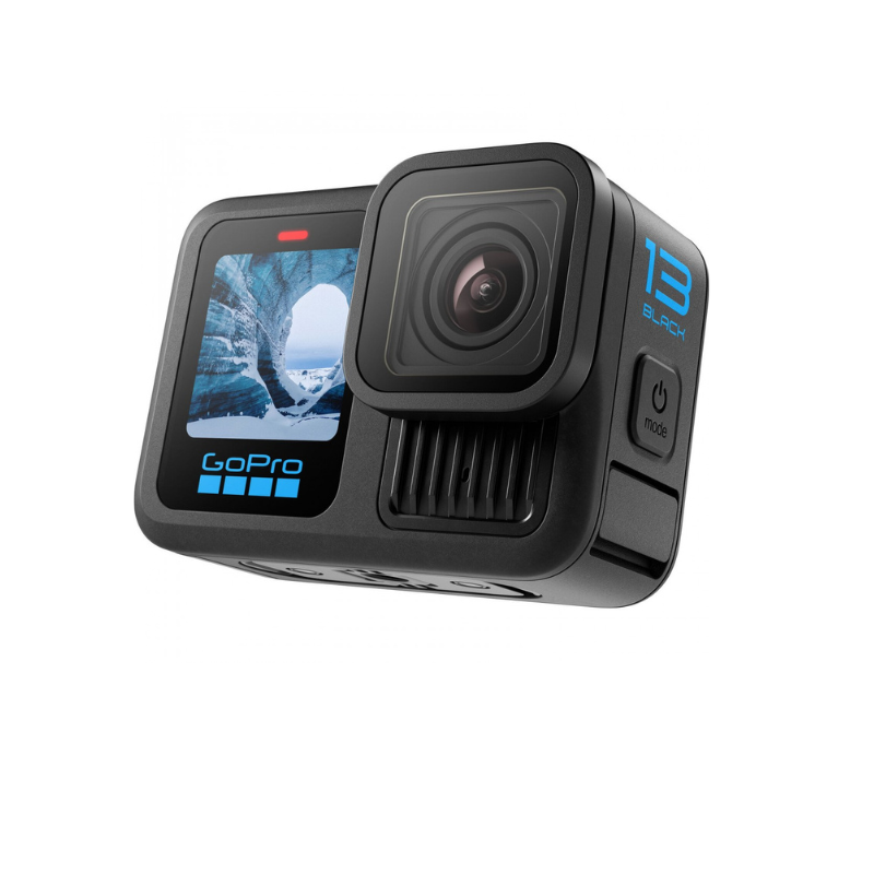GoPro Hero 13 Black action camera featuring a display screen and external lens.