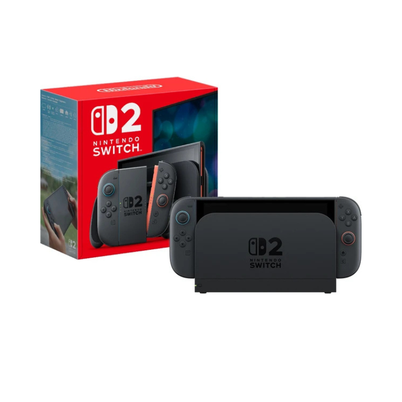 A front and back display of the Nintendo Switch 2