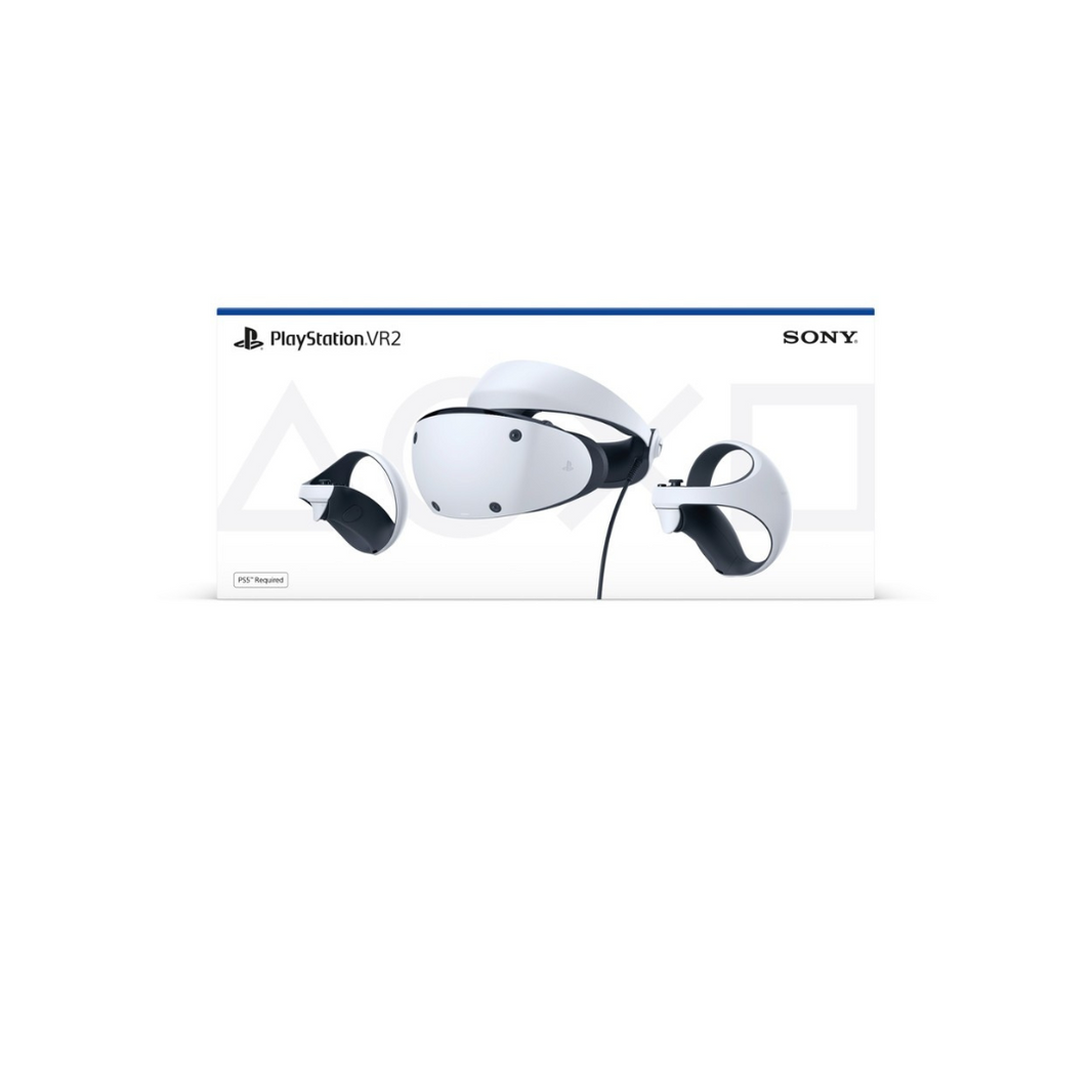 A display of the PS5 VR2 Headset