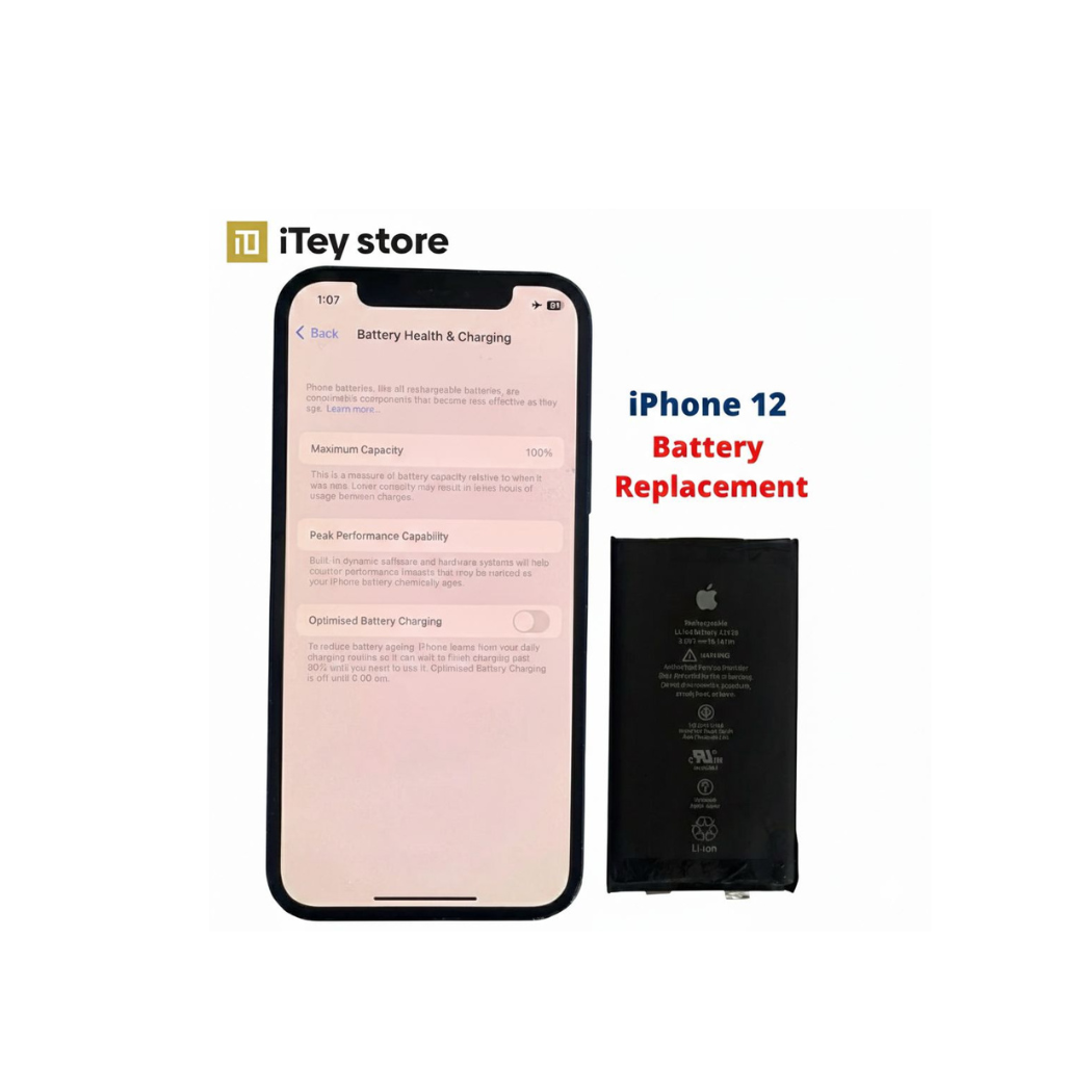 iPhone 12 battery replacement Nairobi - original high-capacity battery installation - iTey Store